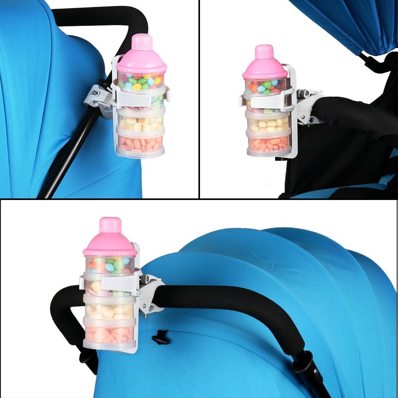 Accmor Bike Water Bottle Holders No Screws, Universal Bike Cup Holder, 360 Degree Rotatable Bike Water Bottle Cage, Water Bottle Holders for Kids Bike Adult Bike, White - Image 5